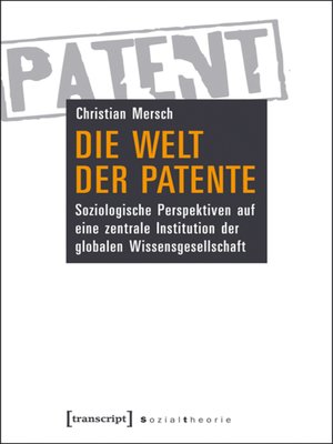 cover image of Die Welt der Patente